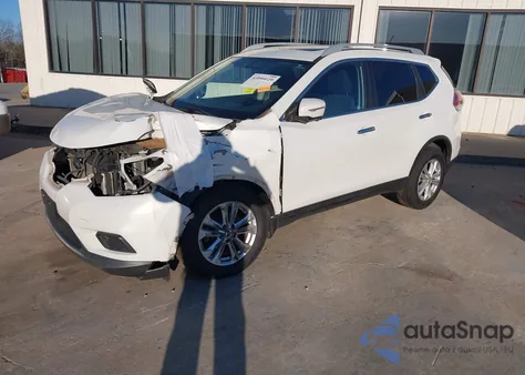 2014 Nissan Rogue Sv z USA, uszkodzony, nr VIN 5N1AT2MV5EC785632